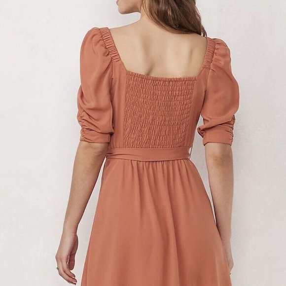 NWT LC by Lauren Conrad Aragon Puff Sleeve Peasant Dress Women's XXL - Picture 2 of 5